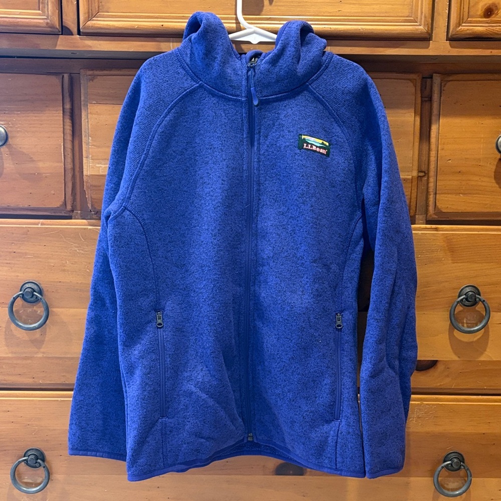 L.L. Bean Indigo Full-Zip Fleece Jacket